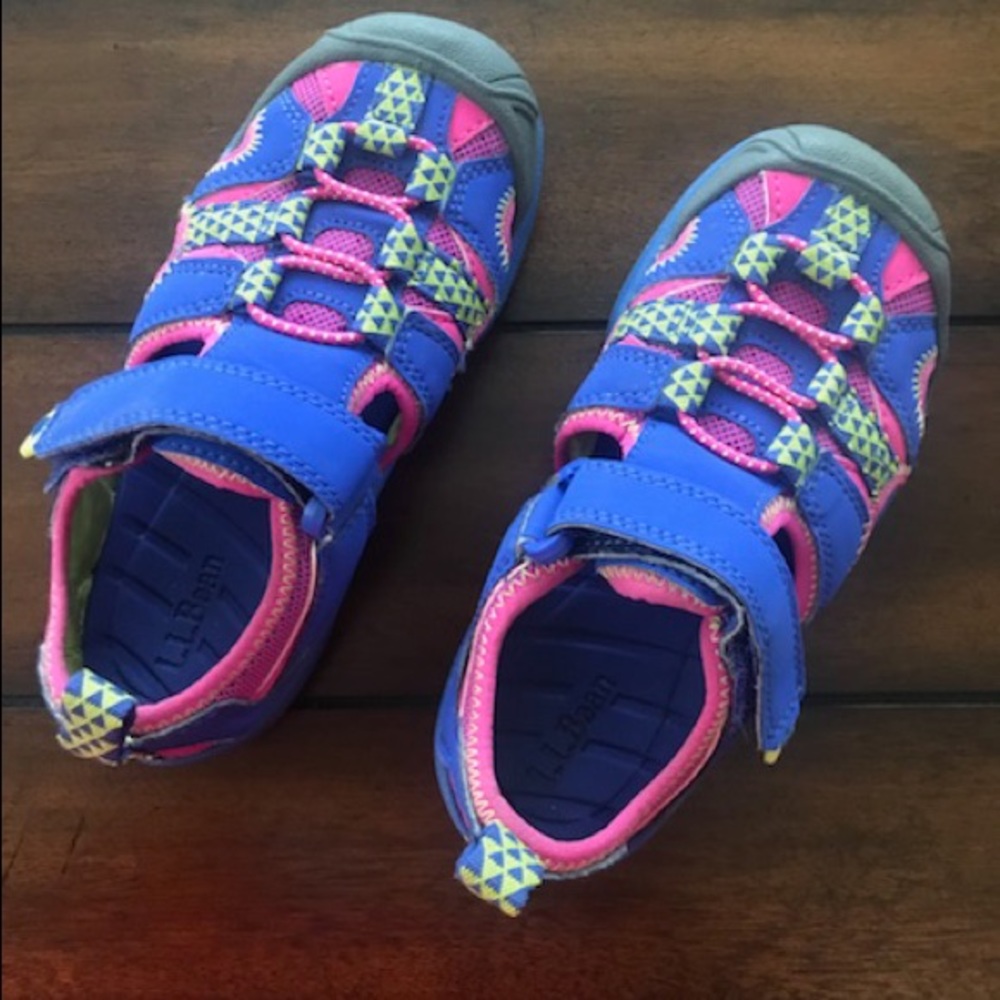 LLBean Girls size 11 sandal shoes hardly used.